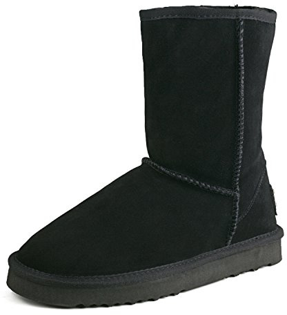 Shenduo Women's Mid-calf Snow Boots Classic Black 5UK/38EU DA5825