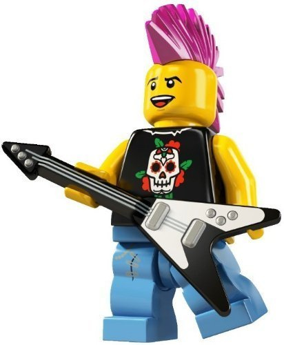 LEGO 8804 Minifigures - Figura da collezione: musicista Punk