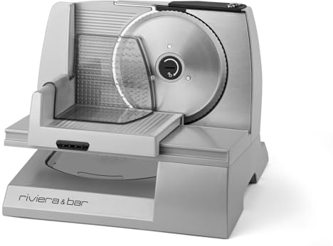 Riviera-et-Bar PT194A Trancheuse Domestique Inox, Gris