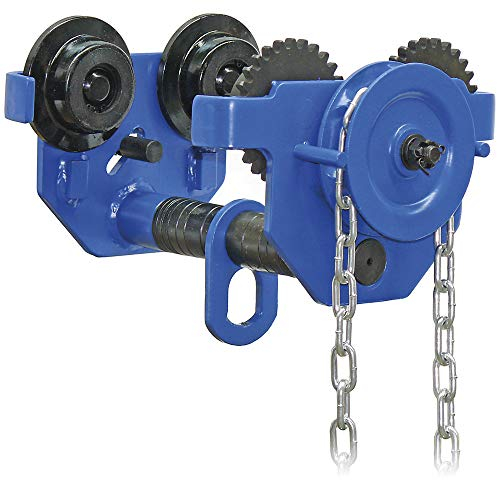 Planeta G20011 Haspelkettenlaufkatze, GTM 10, Tragfähigkeit 10000 kg, Flanschbreite 124 - 203 mm, 2,5 m Bedienlänge, Min. Kurvenradius 1,7 m