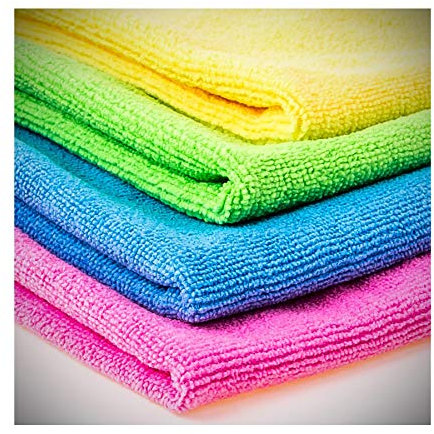 Cleaning Cloths Yellow 200gsm Microfibre. 20 Big Value Pack - 40x40cm - Cleaning Cloths - Perfect for House, Car, Office, Garage, Workplace. Wash again and again.