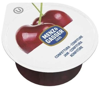 Menz&Gasser Confettura Extra di Amarene Monodose Premium Quality, con Frutta, 100% Made in Italy, 100 Porzioni x 25 g