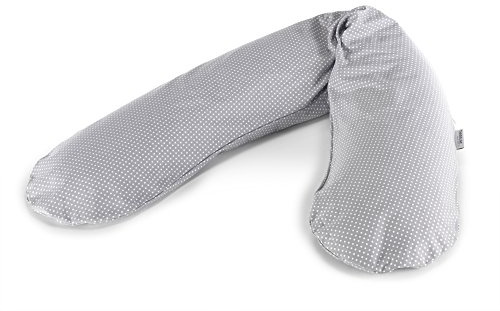 Theraline das Original-Stillkissen mit Polyester-Hohlfaserfüllung inkl. Feinköperbezug, 33 Punkte Grau