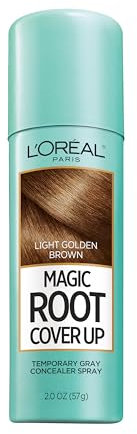 L'Oreal Paris Root Cover Up Gray Corrector en spray, color marrón claro, 2 onzas, 60 g