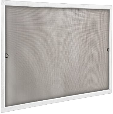 jarolift Fliegengitter für Fenster SlimLine Insektenschutz ohne Bohren, mit Alurahmen Spannrahmen, Mückenschutz Mückengitter, 120 x 150 cm, Weiß