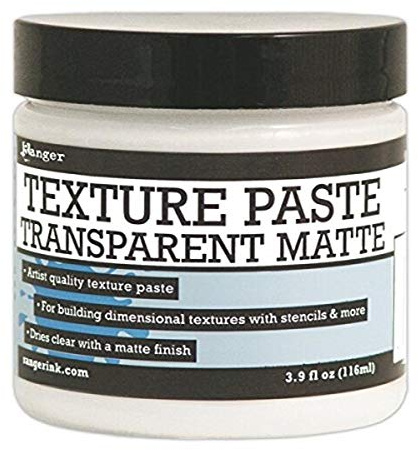 Ranger 320617 Texture Paste 4oz, Transparent Matte