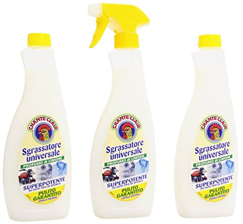 Chanteclair - Universal-Fettlöser 500 ml + 2 Nachfüllpackungen, Zitronenduft
