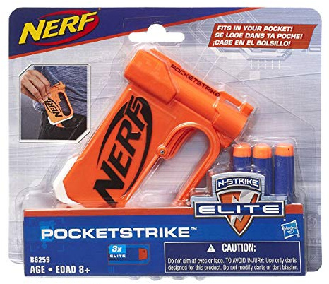 NERF Hasbro B6259EU4 - N-Strike Elite PocketStrike, Spielzeugblaster