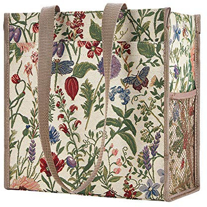 Signare Ladies/Girls Shopper Floral Canvas Tote Shoulder bag Shopper bag Morning Garden Design