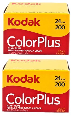 Kodak ColorPlus 24 pose 200 Iso, 35mm, Pellicola colore, 2 pezzi.