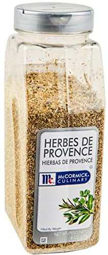 McCormick Culinary Herbes de Provence, 6 oz - One 6 Ounce Container of Herbes de Provence Seasoning, Blend of Rosemary, Thyme, Sage, Lavender and More