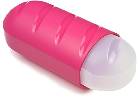 Tatay Porta Bocadillos y Alimentos, Extensible, Libre de BPA, Reutilizables, Apto Lavavajillas y Microondas, Congelacion hasta -40º, 1 Unidad, Color Rosa, Medidas 7,7 x 6,7 x 18 - 25 cm