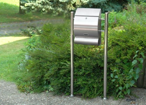 1er Edelstahl-Standbriefkasten EMO