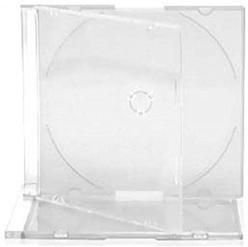 MasterStor CD/DVD slimline Jewel 5,2 mm fodral för 1 skiva med genomskinlig bricka (paket med 25)