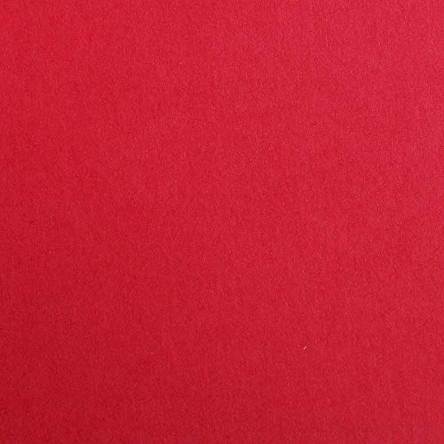 Clairefontaine 97456C Fotokarton Pack, 25 Bögen Premium, Din A4, 21 x 29.7 cm, 300 g, rot