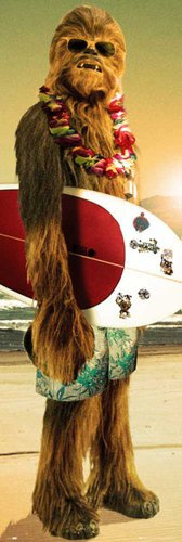 empireposter – Star Wars – Chewie Surf – Tamaño (cm), 53 x 158 – Póster de puerta, novedad – Obtiene un tamaño póster de 61 x 91,5 cm, sorpresa adicionales