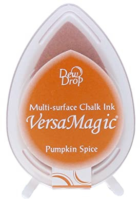 Tsukineko Twin Marker Embossing Filzstifte 2 mm Orange, Pumpkin Spice - Embossing Fineliner Malstifte - Twinmarker auf Wasserbasis - Brush Pen für Stempeln, Kalligraphie und Mischtechnik