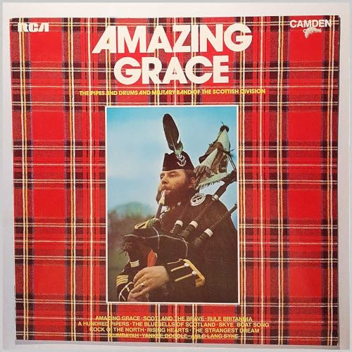 PIPES & DRUMS & MILITARY BAND SCOTTISH DIVISION Amazing Grace LP 1972