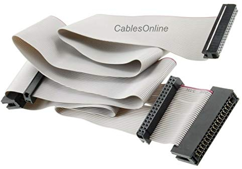 CablesOnline 36 inch Universal Floppy Drive Ribbon Cable for 3.5 or 5.25in Drives, (FF-002)