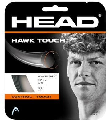 HEAD Set Hawk Touch, Racchetta da Tennis Unisex-Adulto, Antracite, 18
