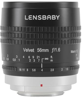 Lensbaby - Velvet 56 - für Sony E - Weich und samtig - Perfekt für Makro und Porträts - Glow-Effekt