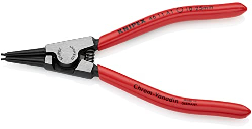 Knipex Circlip Pliers for external circlips on shafts black atramentized, plastic coated 140 mm 46 11 A1