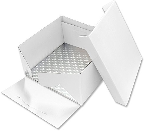 PME BCS878 Square Cake Card & Cake Box 14-Inch / 35 cm, White