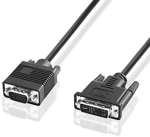 BestPlug 3 m Câble D-SUB DVI, 12 + 5 DVI A mâle vers S-VGA mâle, HD, Noir
