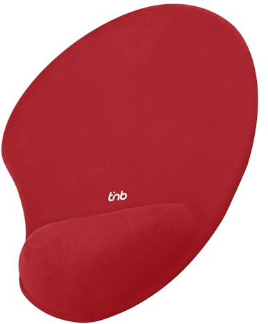 T'nB Ergonomische Mauspad mit Handballenauflage Gel rot, TSED100RD