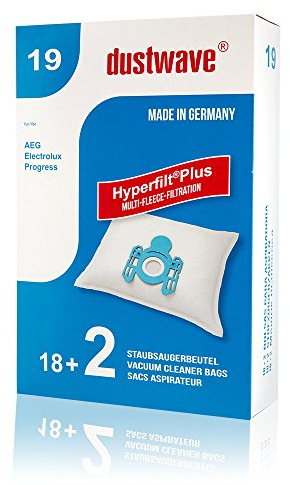 Megapack - 20 Staubsaugerbeutel passend für AEG Vampyr CE Power 24DB Staubsauger 2400 Watt/Vario 600 / dustwave® Markenstaubbeutel/Made in Germany + inkl. Microfilter