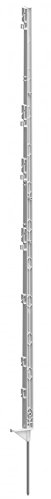 Kerbl 15 Stück Vollkunststoffpfahl 156 cm mit Tritt Bodennagel 21 cm Weidezaunpfahl