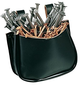 Engelbert Strauss 8240020 Rindleder Nageltasche mit 2 Fächern, Gürteltasche