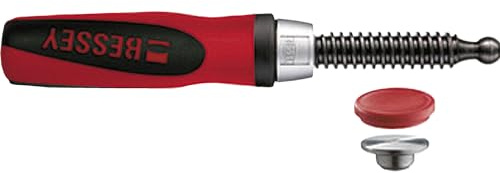 Bessey 3101179 2K-Griff inklusive wechselbare Druckplatte TG/GZ/GMZ (Ausladung 80 mm)