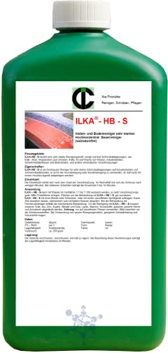 ILKA® - HB-S Nettoyant pour piscine intérieure et carrelage hautement concentré | 1 litre | Nettoyant pour piscine contre le calcaire, la rouille, le tartre, etc. | intérieur/extérieur | sans acide chlorhydrique