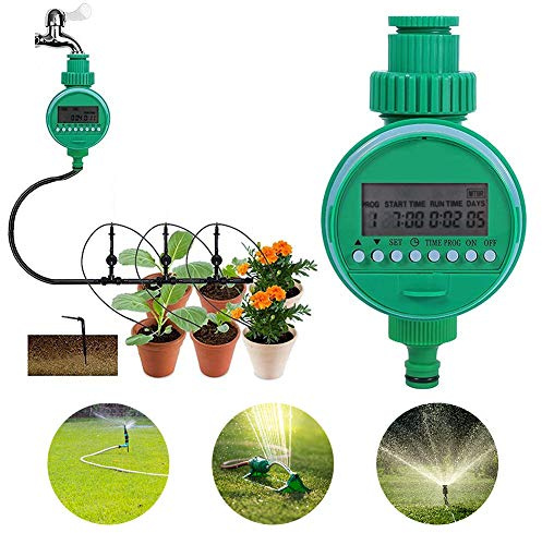 Timer di irrigazione, Programmazione automatica da 1 minuto a 9 ore 59 minuti Impermeabile e resistente alla corrosione Adatto per giardino domestico tetto prato