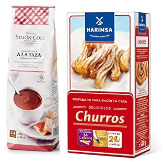 Delicioso Chocolate and Churro Kit 180g Spanish Hot Chocolate and 500g Churro Mix