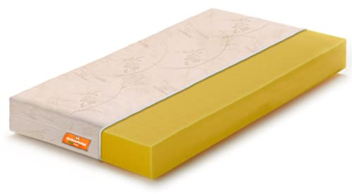 Marcapiuma - Materasso Bambino 64x124 alto 8 cm NEMO Materassino Baby Respiro ANTI URINA SI LAVA CON ACQUA WaterFoam Traspirante Rivestimento Cotone Naturale Sfoderabile Antiacaro 100% Made in Italy