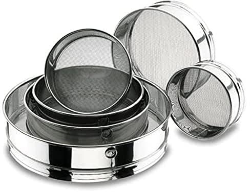 LACOR 68351 - Cedazo 35 Orificios/Pulgadas Acero Inoxidable 30 cms | En acero inoxidable, tamiza harinas y azúcar finamente; ideal para cocina profesional y uso diario en casa, para el día a día