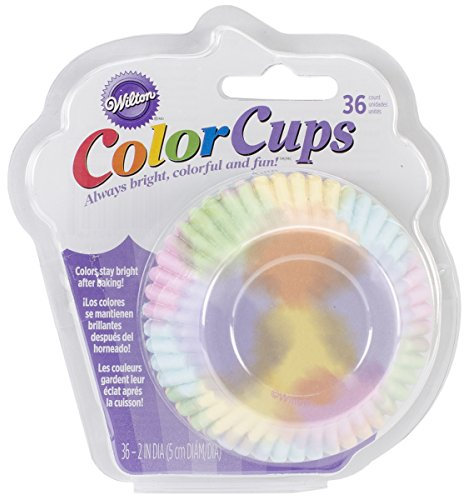Wilton 0267074 Decora 36 Pieces Standard Baking Cup, Water Colour
