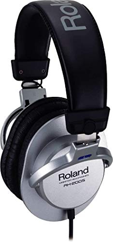 ROLAND RH-200S Stereo Monitor Headphones Silver Straight Cable – Clear, Accurate and Comfortable for Studio-Quality Monitoring