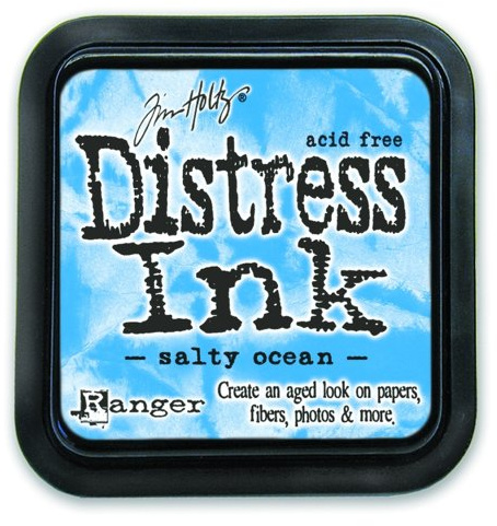 Ranger 15TIM35015 Tim Holtz Distress Ink Pad, Kunststoff, Salty Ocean, 7.5 x 7.5 x 49 cm