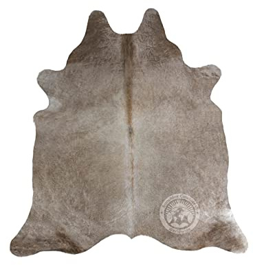 Sunshine Cowhides 100% Genuine Taupe Cowhide Rug - Modern Style Animal Skin Rug & Floor Carpet for Living Room, Bedroom, Kitchen & More - Extra Large (6x7-8 Ft.)