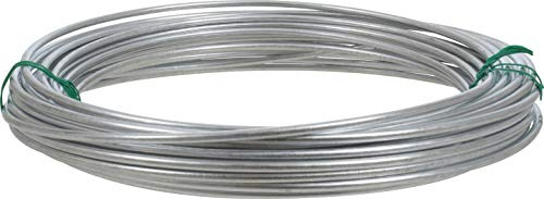 OOK Solid Steel Utility Wire, 9 Gauge x 50ft, 1 Coil, Silver