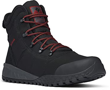 Columbia Fairbanks WP Omni-Heat wasserdichte Schneestiefel für Herren, Schwarz (Black x Rusty), 44 EU