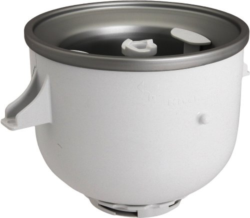 KitchenAid KICA0WH Gelatiera con contenitore per gelatina 1.89L Argento, Bianco macchina per gelato