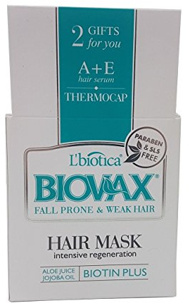 L 'biotica biovax Maske für kraftloses Haar mit dem herausfallen Tendenz 250 ml