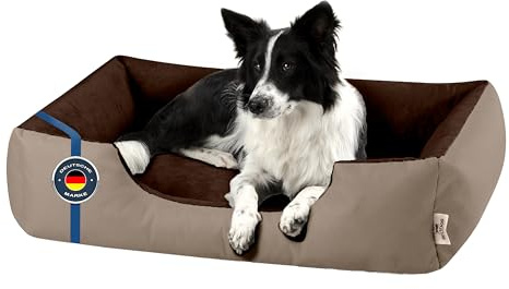 BedDog Hundebett LUPI Hundekissen Hundekorb mit Waschbarem Bezug | Hundesofa Schlafplatz und Liegeplatz für Alle Hunderassen, Formstabil Gepolstert, Sechs Größen von S bis XXXL