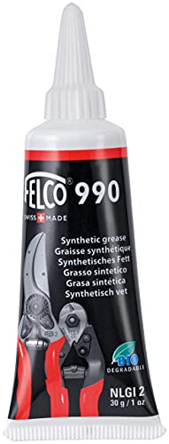 FELCO 990 Syntetiskt fett (40 g, smörjmedel för trädgårdssaxar, underhållsprodukt för beskärningssaxar, fett utan VOC)