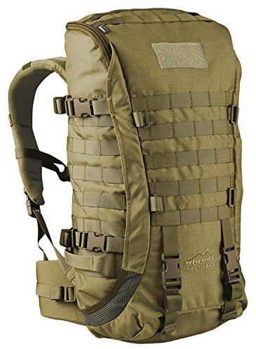 Wisport Jagdrucksack groß Herren + inkl. E-Book | Rucksack Jäger jagen | Jägerrucksack für Frauen Männer | Wald | Jagd | Hunting | Organizer | aus Cordura | Zipperfox 40Liter Coyote Brown