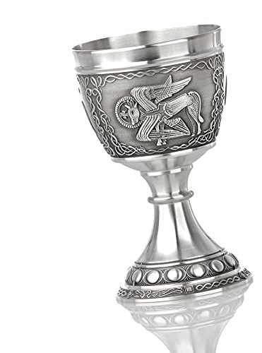 Eburya Celtic Ox - keltischer Ochse - handgefertigter Zinn Weinkelch aus Irland